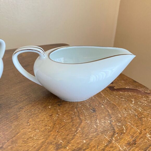 Noritake Silverdale Fine China 5594 Japan Cream & Sugar Set 2pc Vintage Serving - Picture 5 of 10